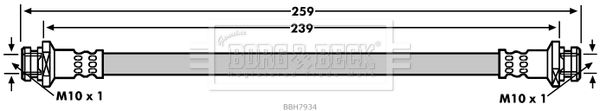 BORG & BECK Тормозной шланг BBH7934